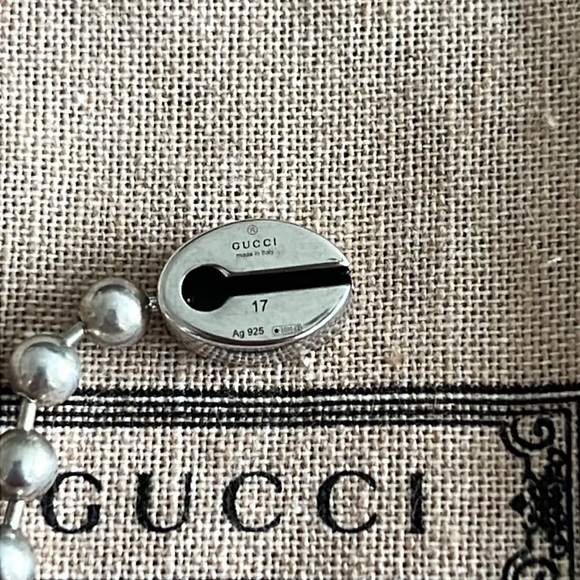 Gucci Sterling Silver Interlocked G Bead Bracelet - Picture 6 of 8